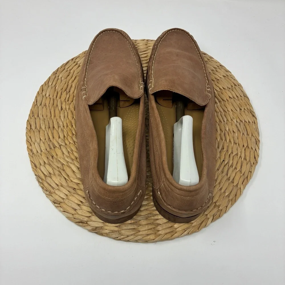 Cole Haan Henderson Venetian Loafers Shoes Mens 12 M Tan Brown Nubuck Leather